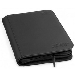 Ultimate Guard 8-Pocket Zipfolio Xenoskin Black Binders for Trading Cards