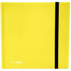 Ultra Pro 12-Pocket Pro Eclipse Binder Lemon Yellow Binders for Trading Cards