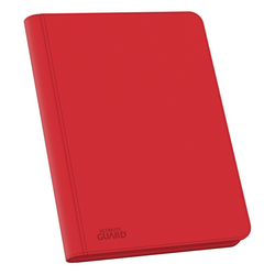 Ultimate Guard 16-Pocket Quadrow Zipfolio Xenoskin Red Binders for Trading Cards