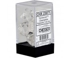 Translucent 7-Piece Dice Set (Clear/White)