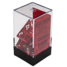 Translucent 7-Piece Dice Set (Red/White) Dice