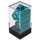 Translucent 7-Piece Dice Set (Teal/White) Dice