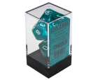 Translucent 7-Piece Dice Set (Teal/White)