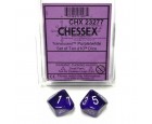 Translucent 10-Piece D10 Dice Set (Purple/White)