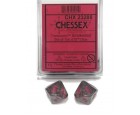 Translucent 10-Piece D10 Dice Set (Smoke/Red)