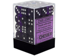 Translucent 36-Piece D6 Dice Set (Purple/White)