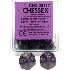 Speckled Hurricane 10-Piece D10 Dice  Dice