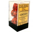 Speckled 7-Piece Dice Set (Fire)