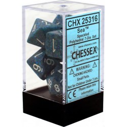 Speckled 7-Piece Dice Set (Sea) Dice