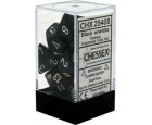 Opaque 7-Piece Dice Set (Black/White)