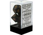 Opaque 7-Piece Dice Set (Black/Gold)