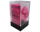 Opaque 7-Piece Dice Set (Pink/White)