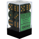 Speckled Set of 12 D6 Dice (Golden Recon) Dice