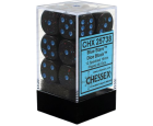 Speckled Set of 12 D6 Dice (Blue Stars)