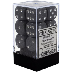 Speckled Set of 12 D6 Dice (Hi-Tech) Dice