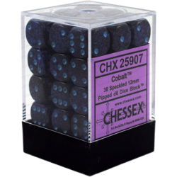 Speckled Set of 36 D6 Dice (Cobalt) Dice