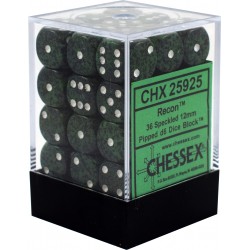 Speckled Set of 36 D6 Dice (Recon) 12mm Dice