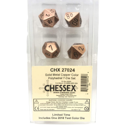 Metal 7-Piece Dice Set (Copper) Dice