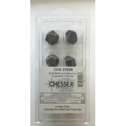 Metal 7-Piece Dice Set (Dark Metal) Dice