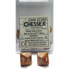 Glitter Set of 10 D10 Dice (Gold/Silver)