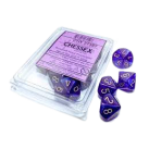 Borealis Set of 10 D10 Dice (Royal Purple/Gold) Luminary