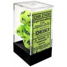 Vortex 7-Piece Dice Set (Bright Green/Black) Dice