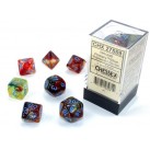 Nebula 7-Die Set (Primary/Turquoise Luminary) Dice