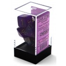 Borealis 7-Die Set Royal (Purple/Gold Luminary) Dice