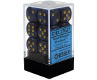 Scarab Set of 12 D6 Dice (Royal Blue/Gold)