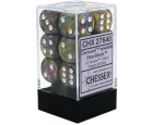 Festive Set of 12 D6 Dice (Carousel/White)