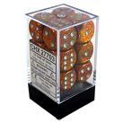 Glitter Set of 12 D6 Dice (Gold/Silver)