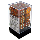 Glitter Set of 12 D6 Dice (Gold/Silver) Dice