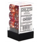 Nebula Set of 12 D6 Dice (Red/Silver) Luminary 16mm