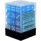 Frosted Set of 36 D6 Dice (Caribbean Blue)