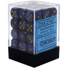 Scarab Set of 36 D6 Dice (Royal Blue/Gold) Dice