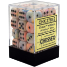 Festive Set of 36 D6 Dice (Circus/Black) Dice