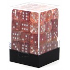 Nebula Set of 36 D6 Dice (Red/Silver) Luminary 12mm