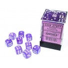 Luminary Set of 36 D6 Dice (Purple/White) 12mm