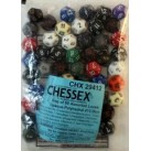 Opaque D12 Bag Of 50 Assorted Dice