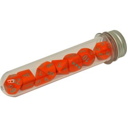 Heavy 7-Die Set (Orange/Turquoise) Dice