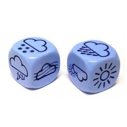 Opaque D6 (Light Blue/Blue Weather) 18mm Single Dice