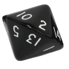 Opaque D16 (Black/White) Dice