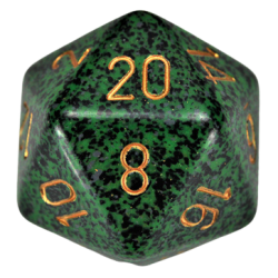 Speckled D20 34mm (Golden Recon) Single Dice