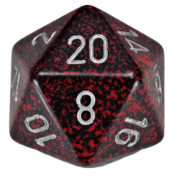 Speckled D20 34mm (Silver Volcano) Single Dice