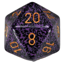 Speckled D20 34mm (Urban Hurricane) Single Dice