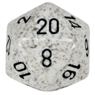 Speckled D20 34mm (Arctic Camo) Single Dice