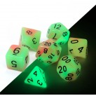 Poly Dice Set for RPGs (Poison Ivy Glow In The Dark) Dice