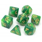 Poly Dice Set for RPGs (Absinthe) Dice