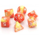 Poly Dice Set for RPGs (Fireball) Dice