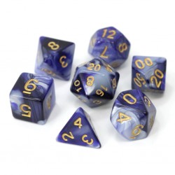 Poly Dice Set for RPGs (Indigo Nights) Dice